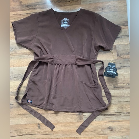 Dickies Black Label Scrub Top Medical Uniform Top Size-S NWT Pockets - Picture 4 of 13